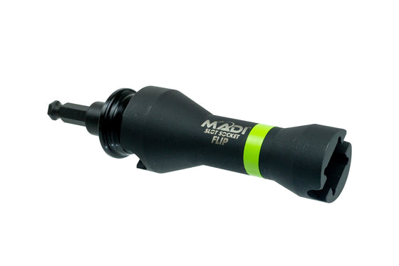 Compact Slot Socket Flip with Secure Lock Adapter - MADI Lineman Tools