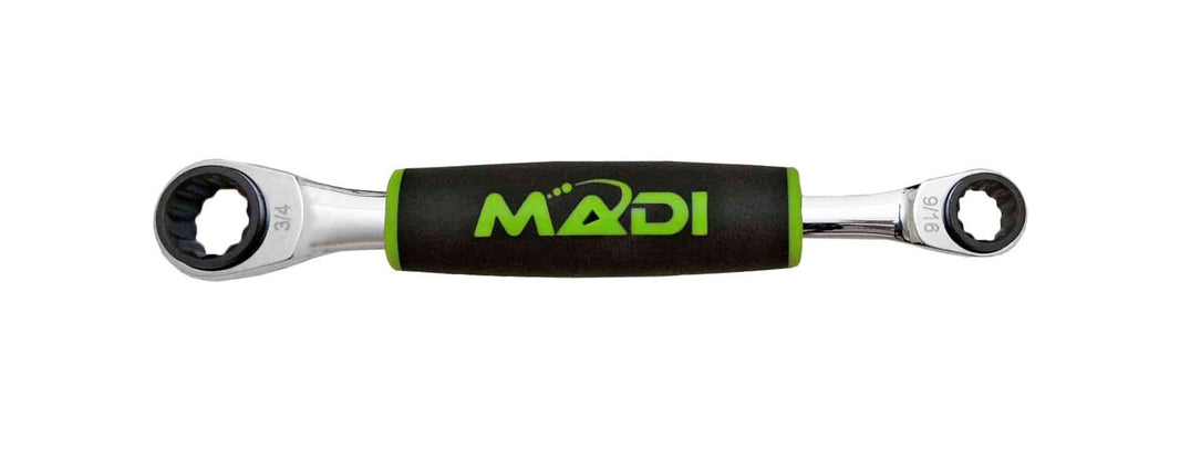 Insulated 2 - in - 1 Ratcheting Speed Wrench - MADI Lineman Tools