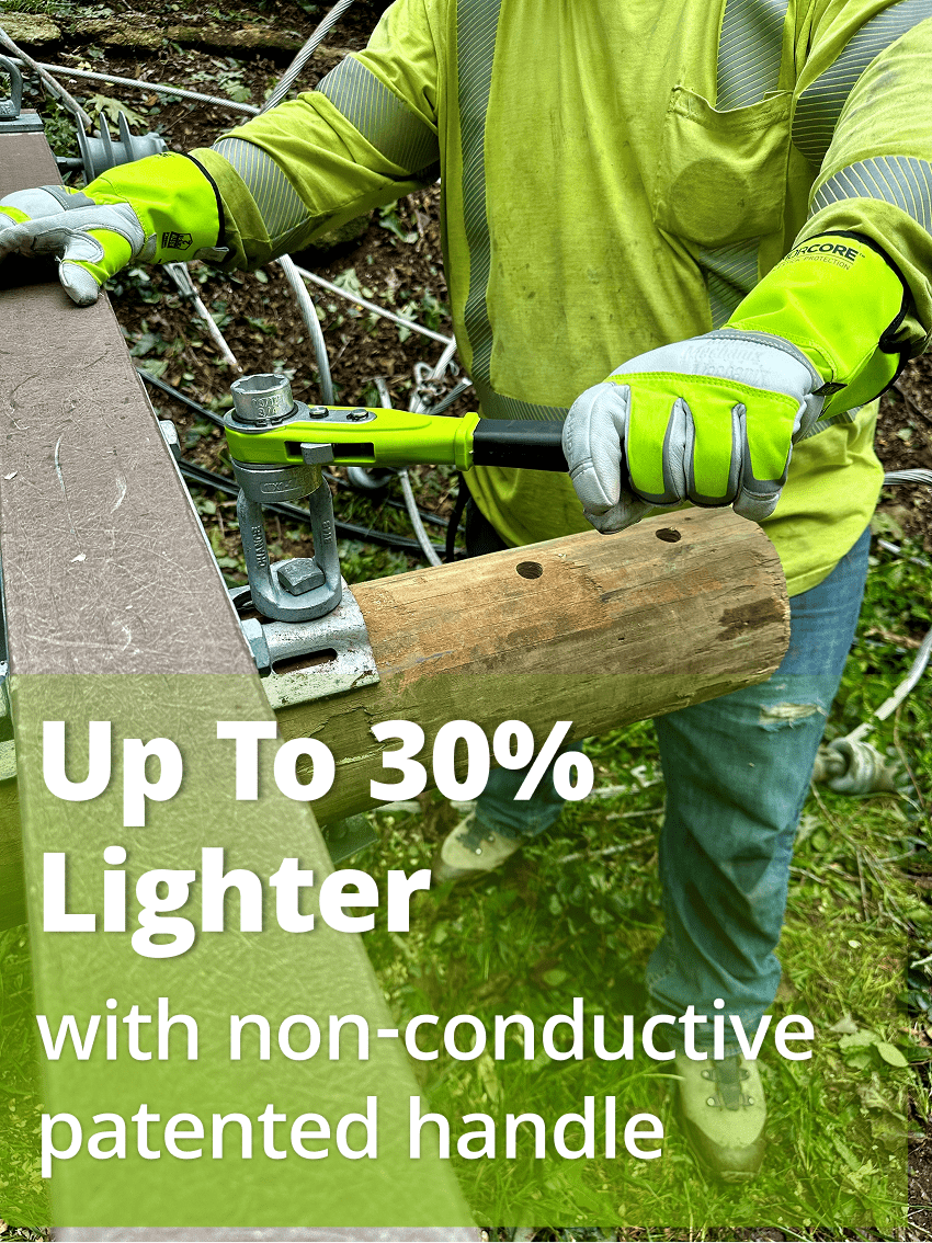 5 - in - 1 Slotted Insulated Big Wrench - MADI Lineman Tools