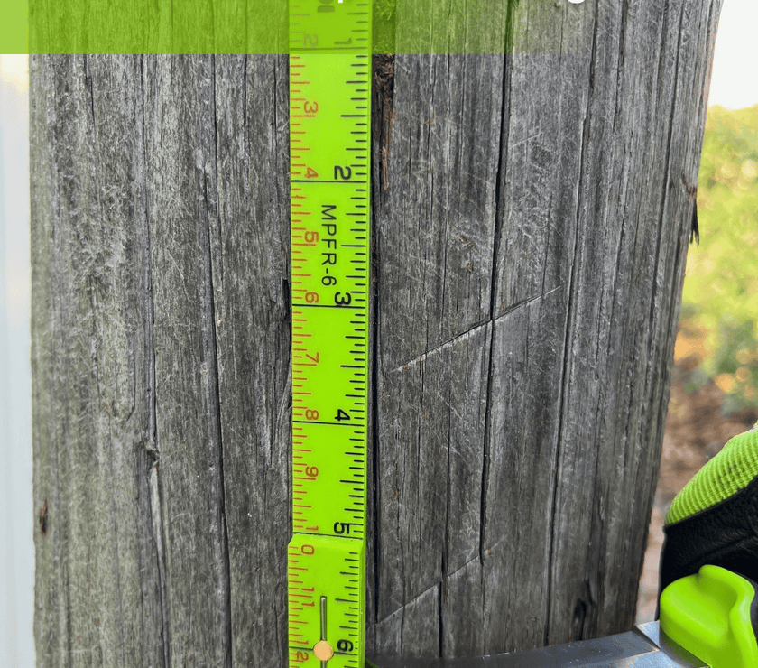 Frameline Ruler 6' Fiberglass Folding Ruler | Inside Reading and Center-Point Markings