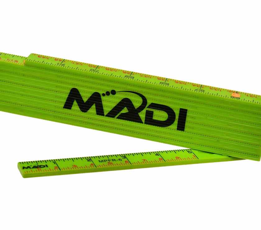 6' Fiberglass Folding Ruler - MADI Lineman Tools