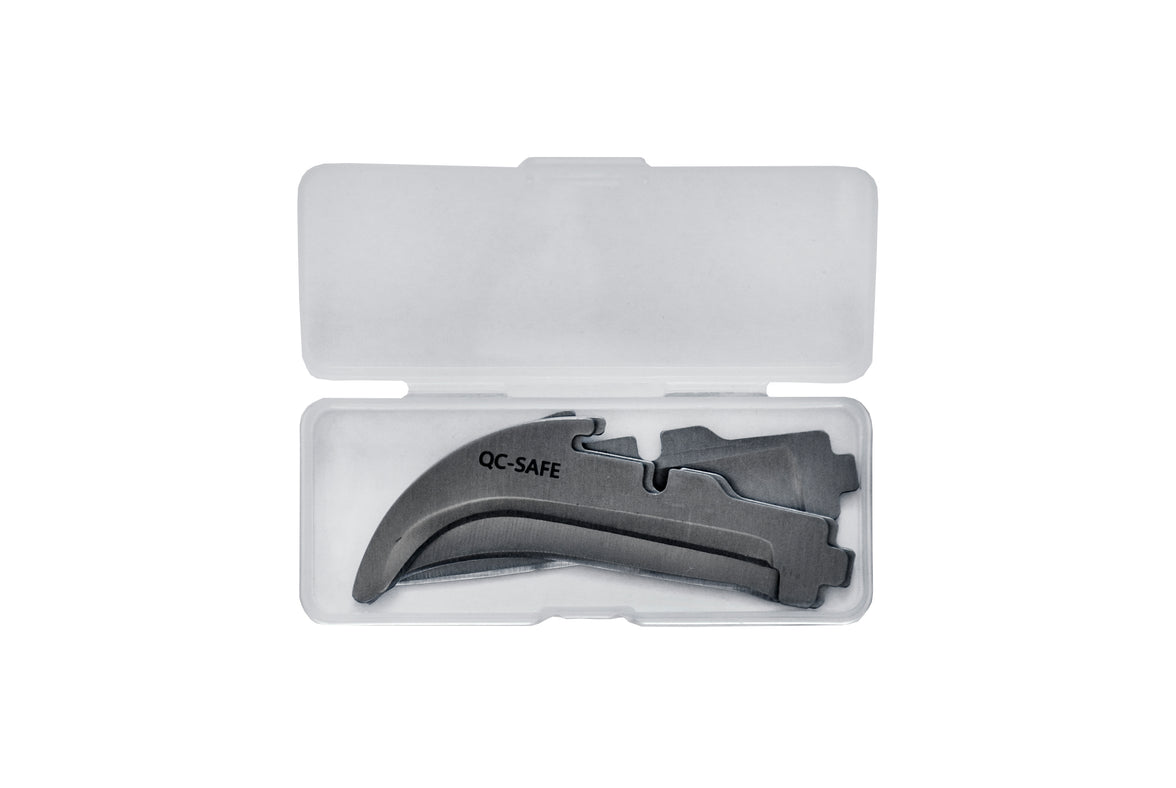 Lockback Quick-Change Assorted 5pc Blade Pack - Lineman Pointed (3), Straight (1), & Safety (1)