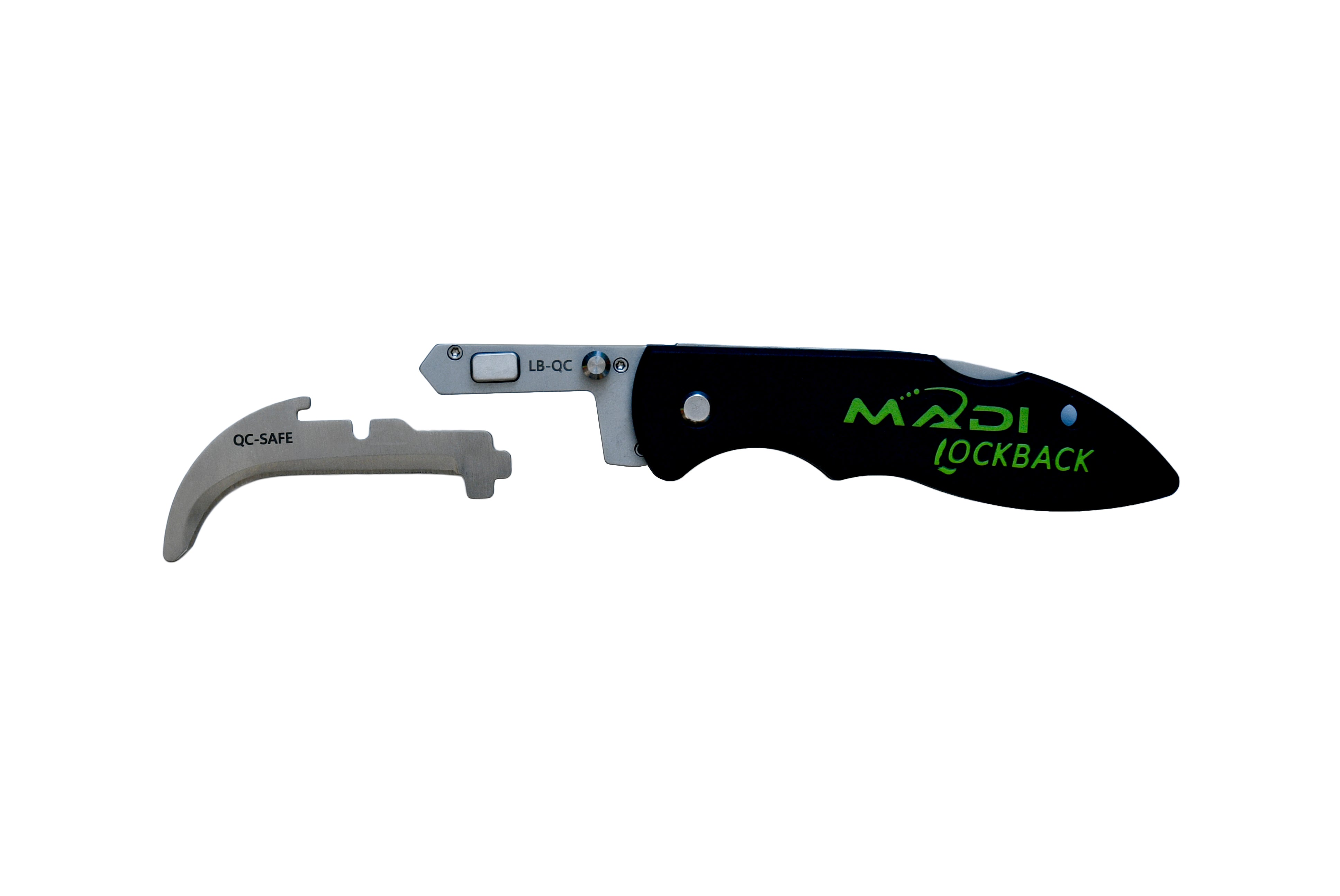 Lockback Quick-Change Assorted 5pc Blade Pack - Lineman Pointed (3), Straight (1), & Safety (1)