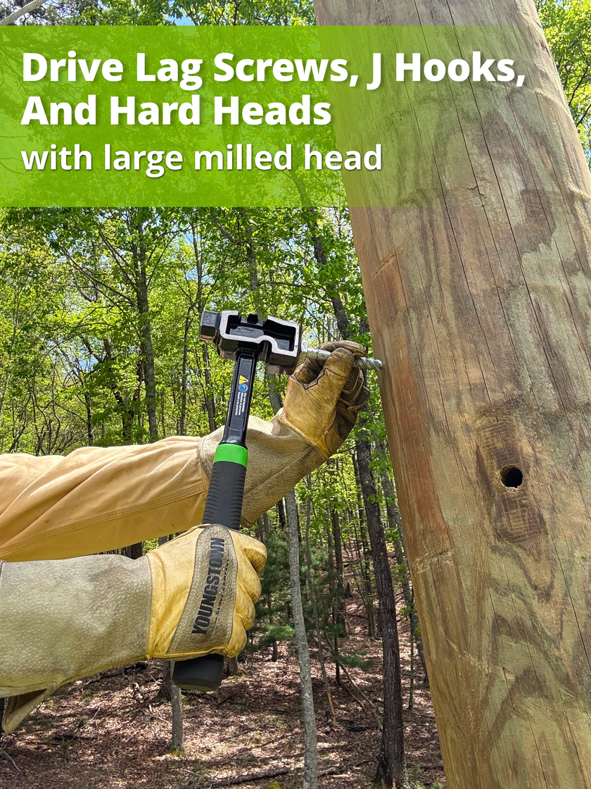 All-Steel Milled Lineman Hammer