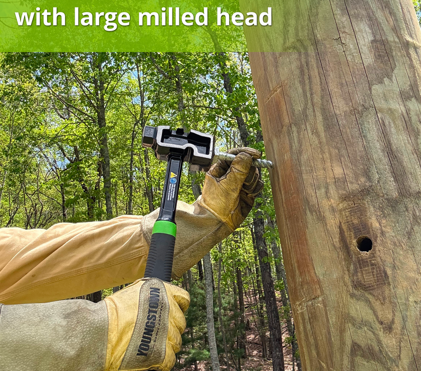 All-Steel Milled Lineman Hammer