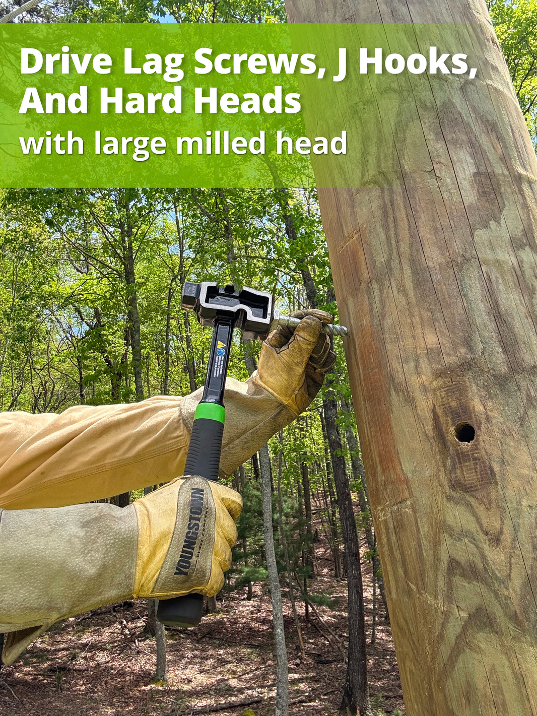 All-Steel Milled Lineman Hammer