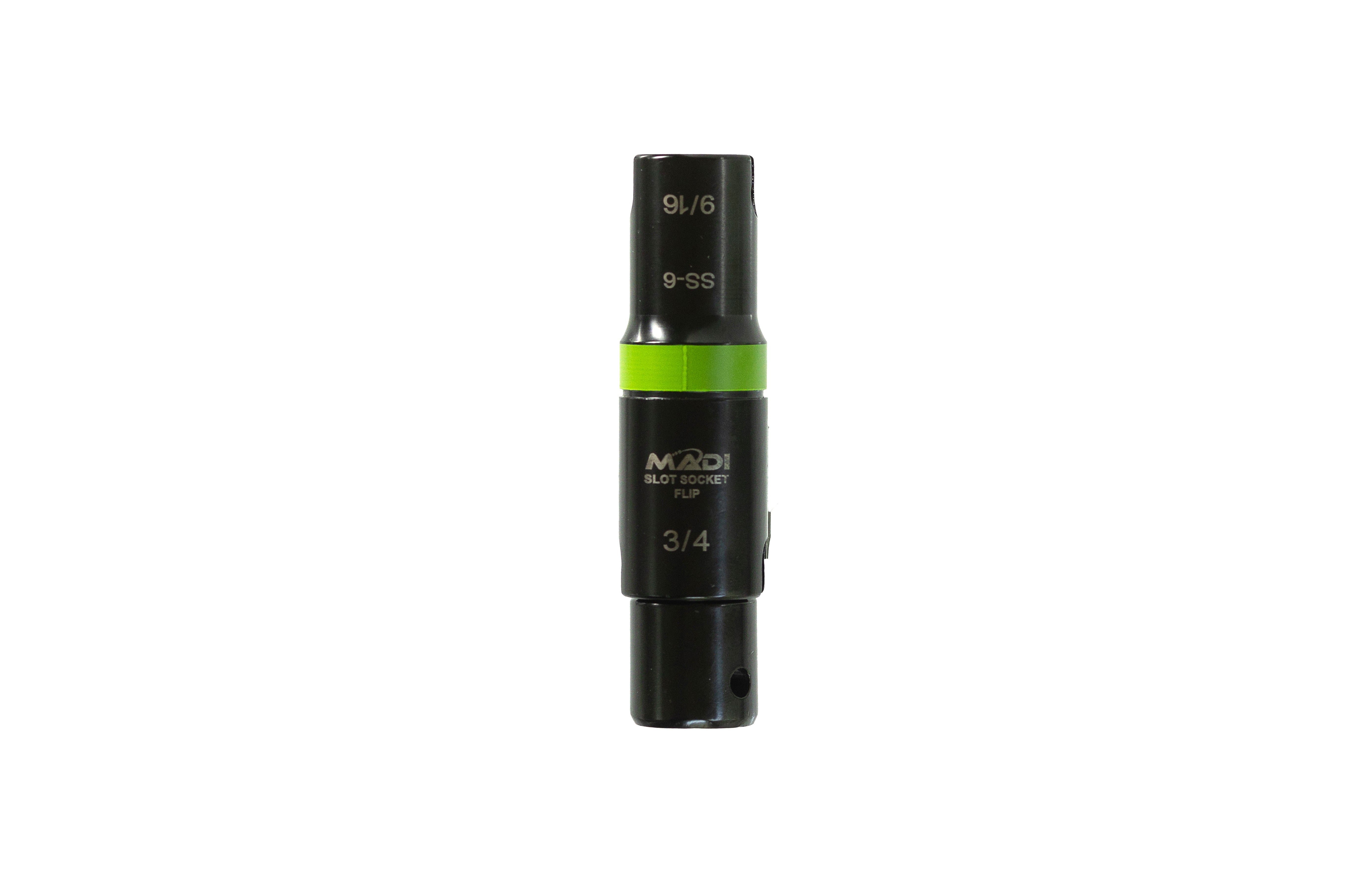 Slot Socket™ Deep Flip Impact 3-in-1 Hex:  9/16" and 3/4"
