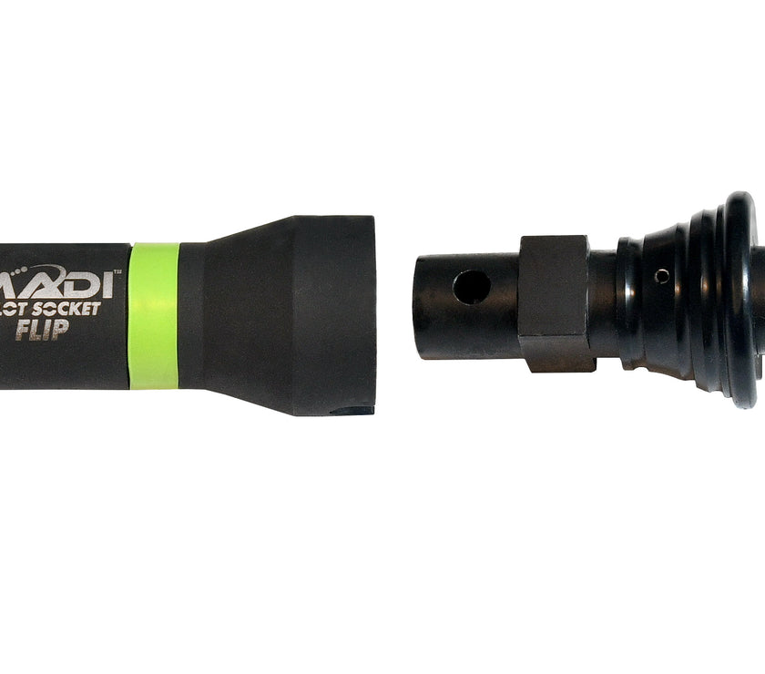 Compact Slot Socket Flip with Secure Lock Adapter