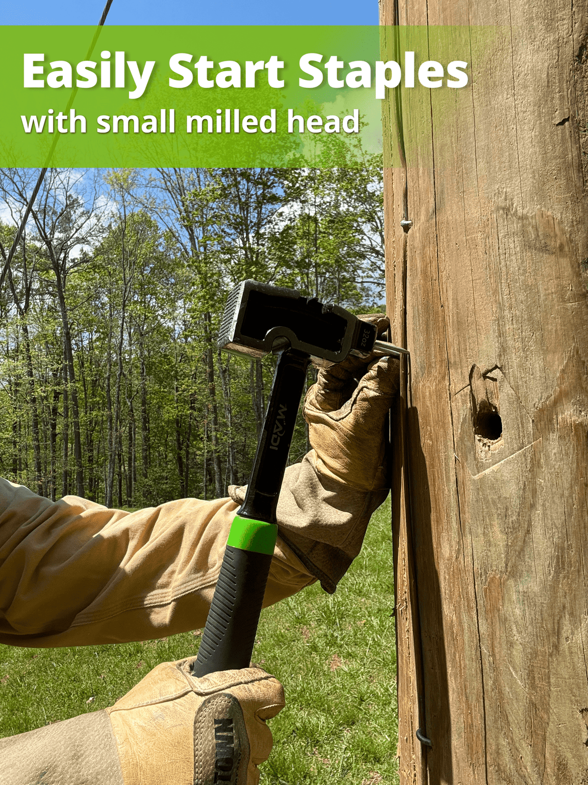 All-Steel Milled Lineman Hammer | Durable & Reliable | MADI Tools