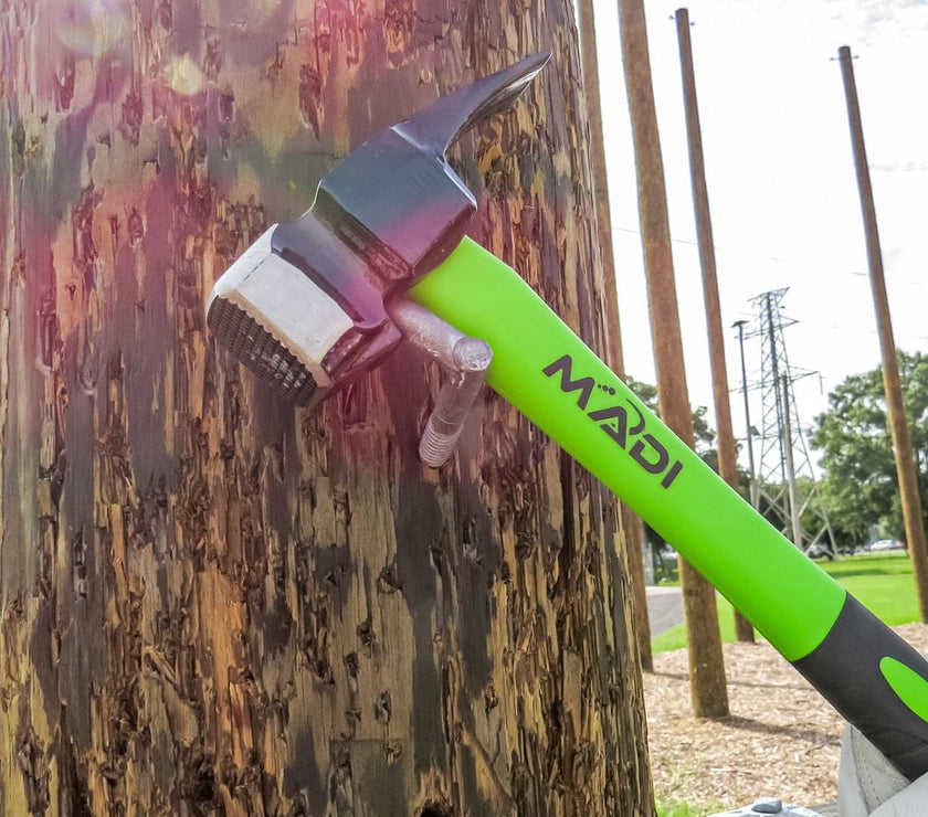 Claw Milled Lineman Hammer - MADI Lineman Tools