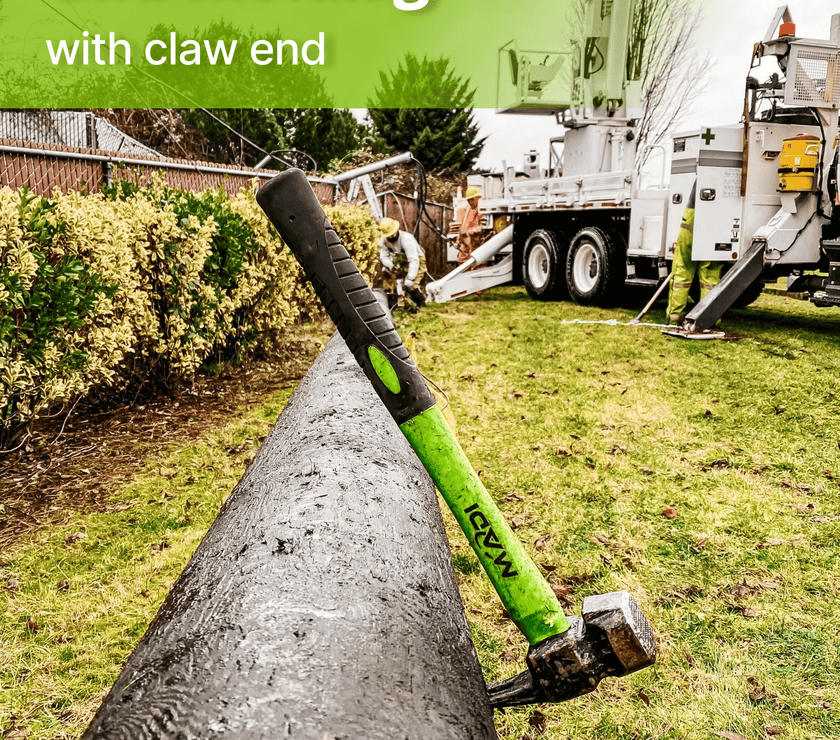 Claw Milled Lineman Hammer - MADI Lineman Tools