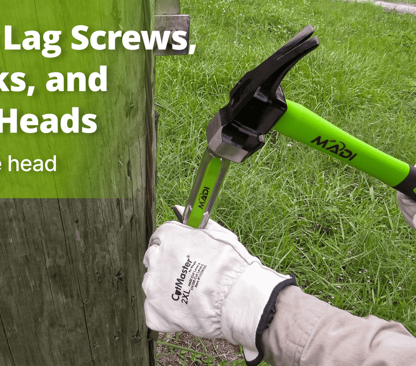 Claw Milled Lineman Hammer - MADI Lineman Tools