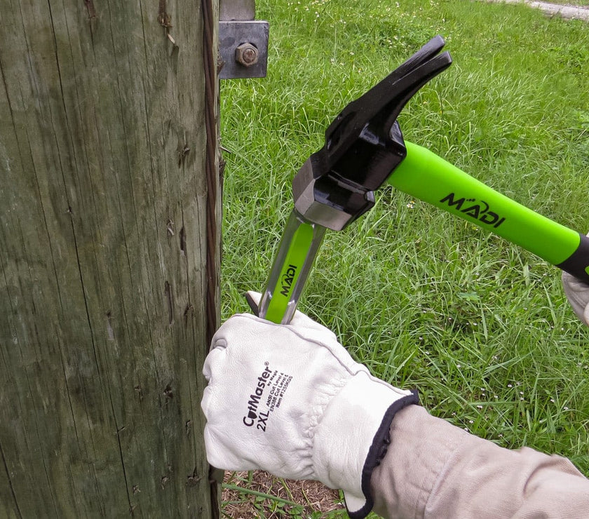 Claw Milled Lineman Hammer - MADI Lineman Tools