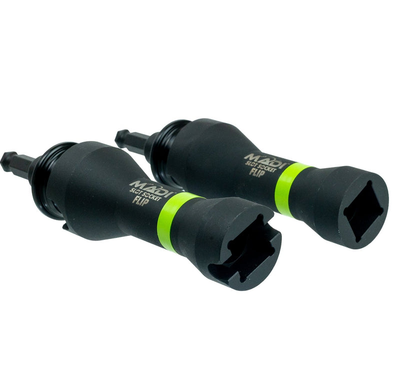 Compact Slot Socket Flip with Secure Lock Adapter - MADI Lineman Tools