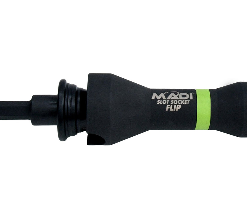 Compact Slot Socket Flip with Secure Lock Adapter - MADI Lineman Tools