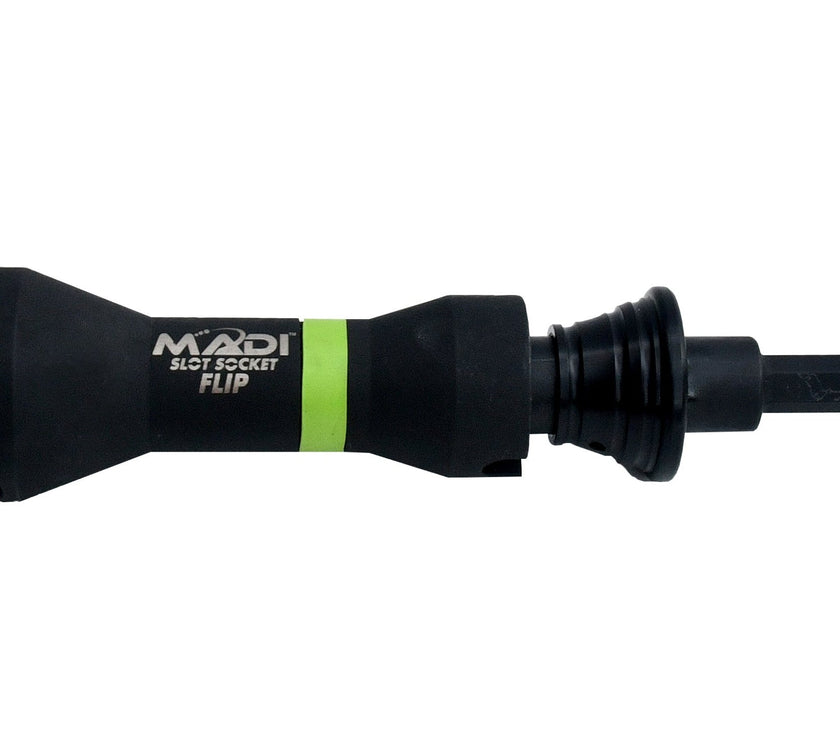 Compact Slot Socket Flip with Secure Lock Adapter - MADI Lineman Tools