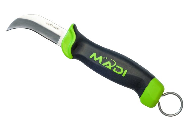 Fixed Pointed Blade Skinning Knife - MADI Lineman Tools