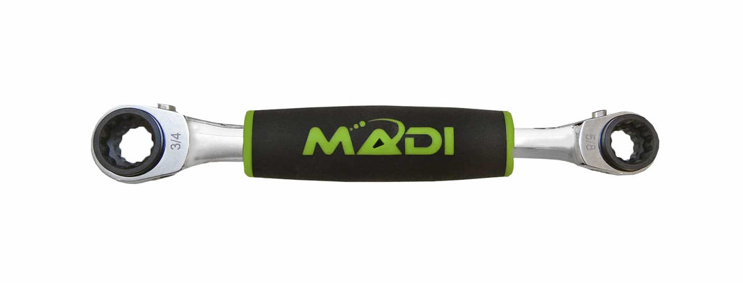 Insulated 4 - in - 1 Ratcheting Speed Wrench - MADI Lineman Tools