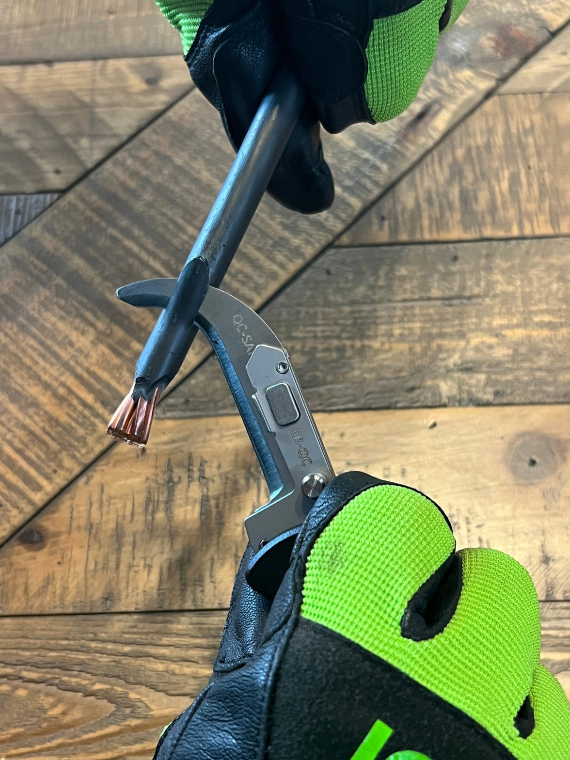 Lockback Quick Change Lineman Knife - MADI Lineman Tools