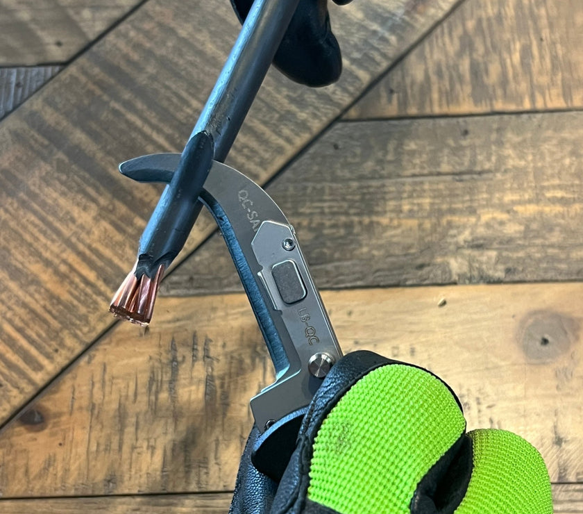 Lockback Quick Change Lineman Knife - MADI Lineman Tools