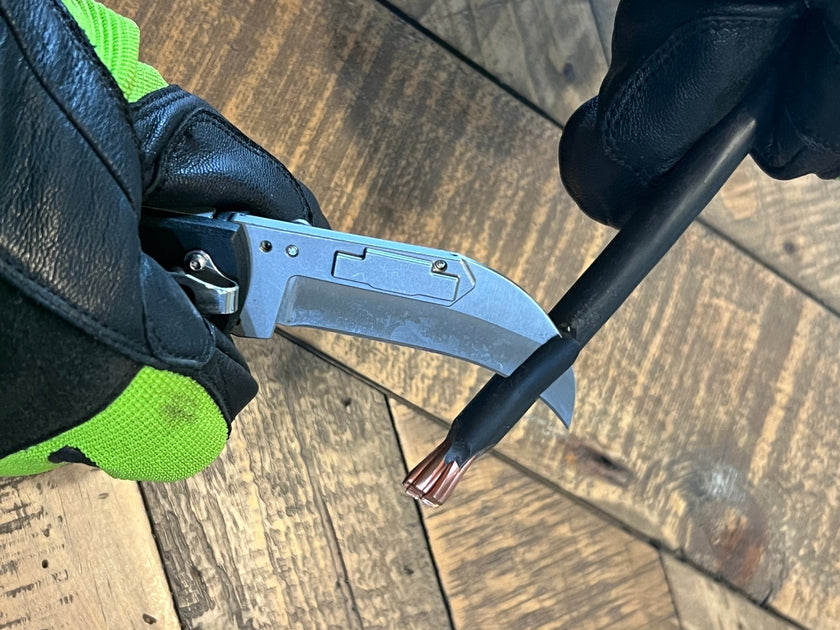 Lockback Quick Change Lineman Knife - MADI Lineman Tools