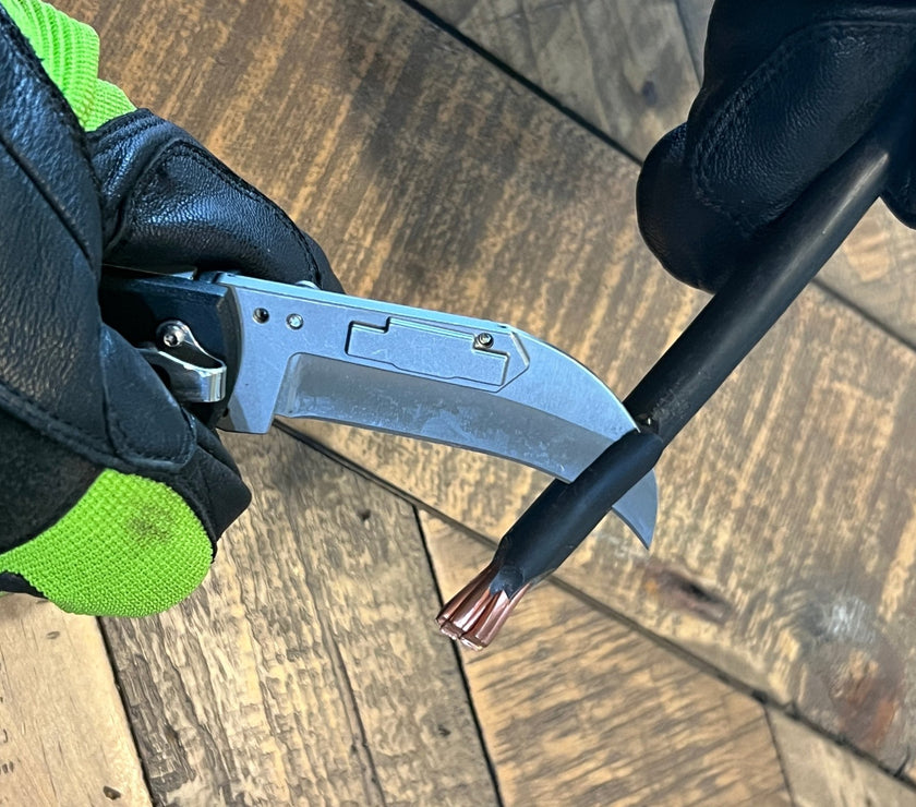 Lockback Quick Change Lineman Knife - MADI Lineman Tools