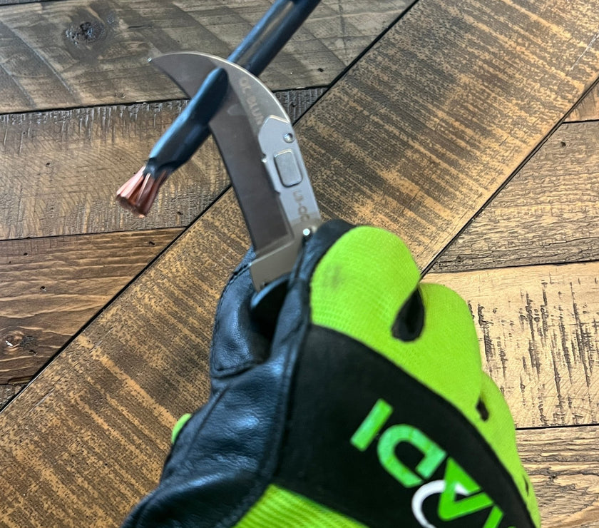 Lockback Quick Change Lineman Knife - MADI Lineman Tools