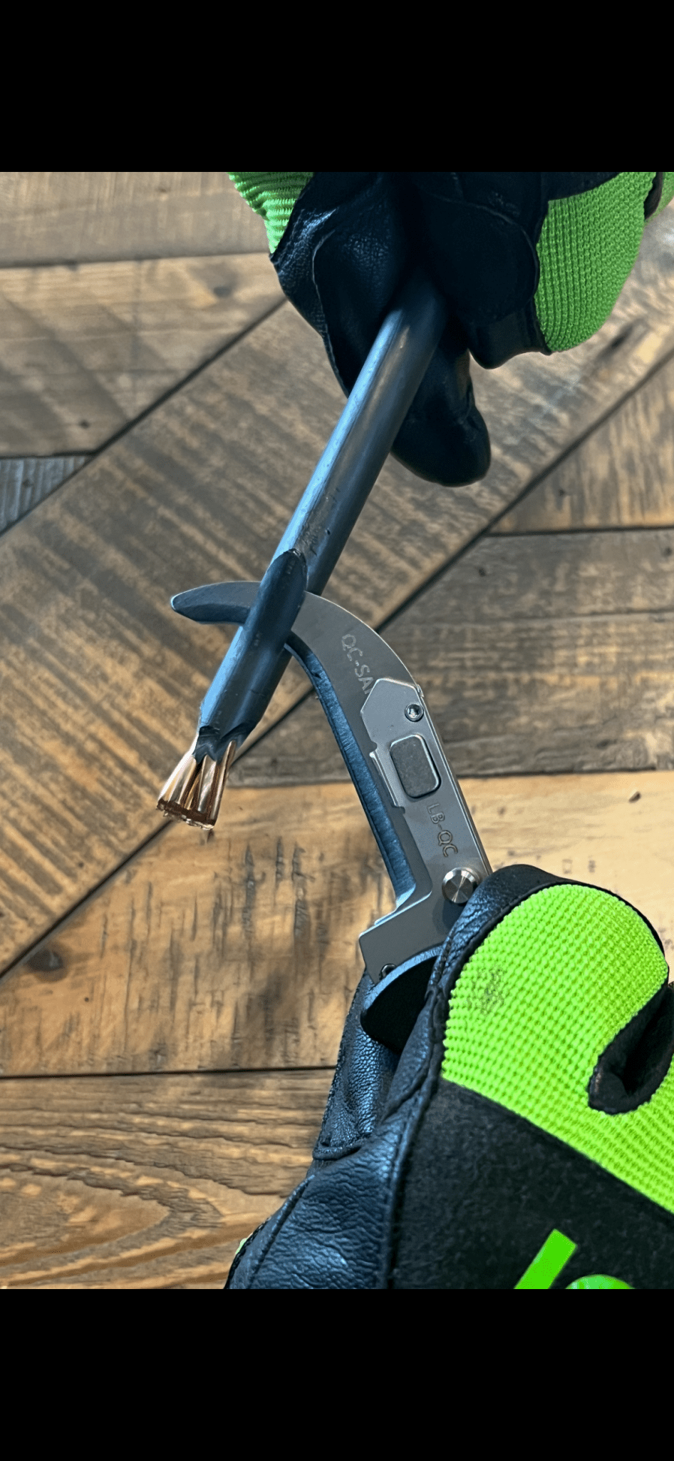 Lockback Quick Change Lineman Knife - MADI Lineman Tools