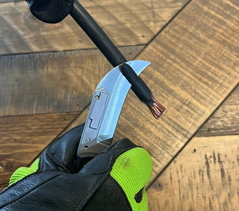 Lockback Quick Change Lineman Knife - MADI Lineman Tools