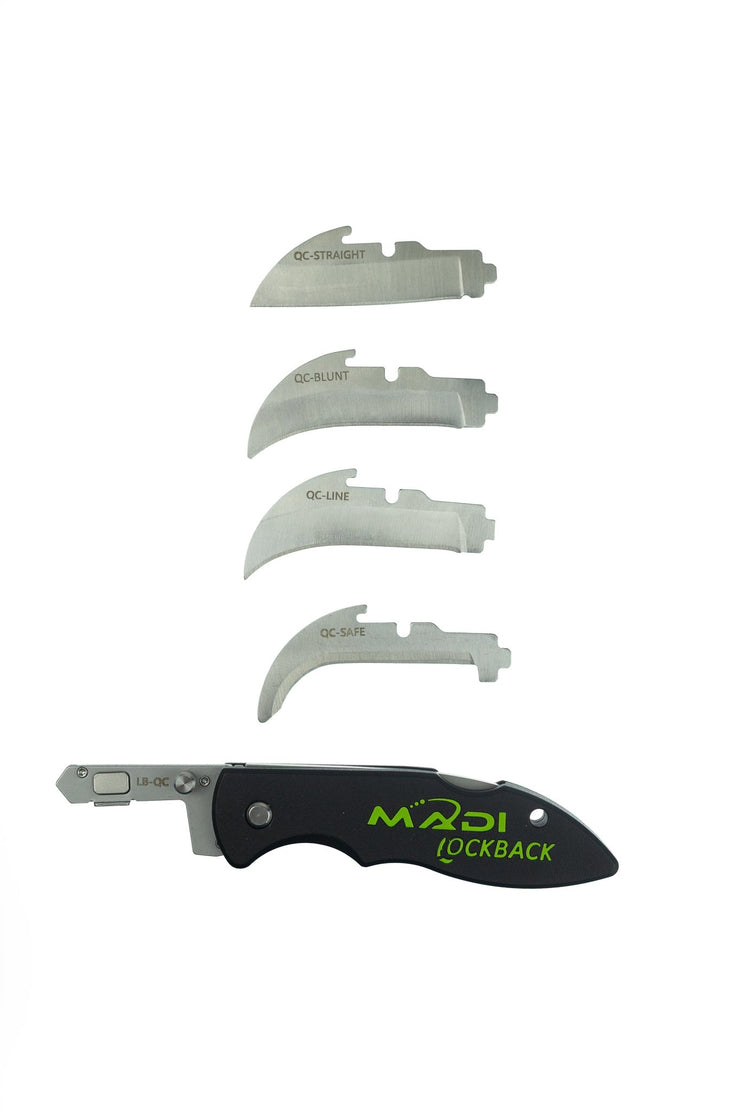 Lockback Quick Change Lineman Knife - MADI Lineman Tools