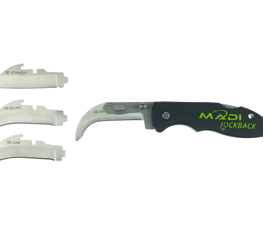 Lockback Quick Change Lineman Knife - MADI Lineman Tools