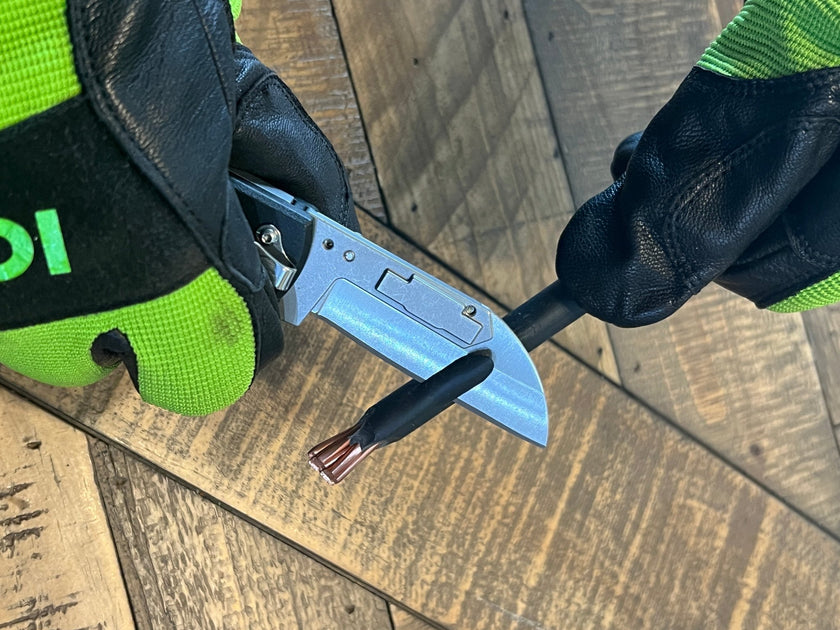 Lockback Quick Change Lineman Knife - MADI Lineman Tools