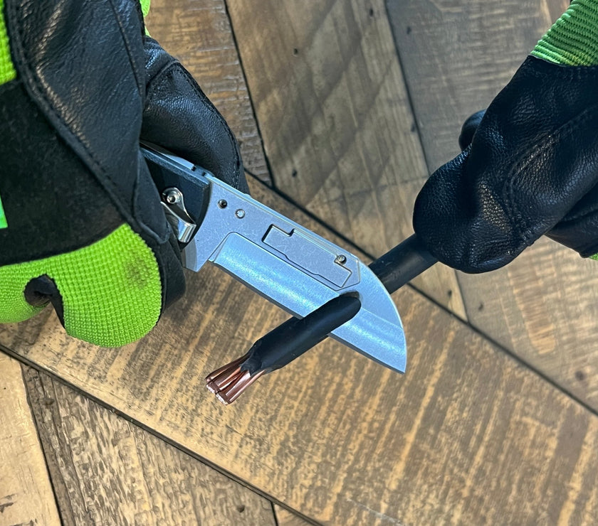 Lockback Quick Change Lineman Knife - MADI Lineman Tools