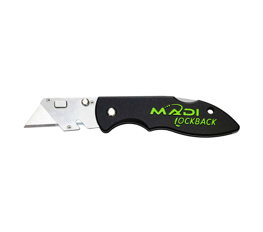 Lockback Quick Change Utility Knife - MADI Lineman Tools