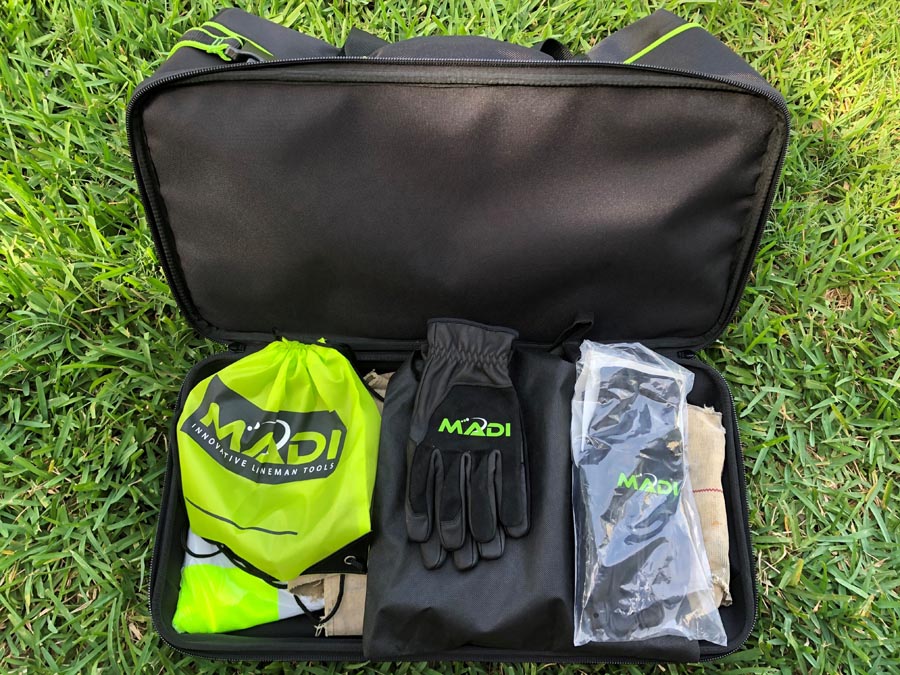 MADI Lineman Dual Compartment Tool & Gear Bag w/ Wheels - MADI Lineman Tools
