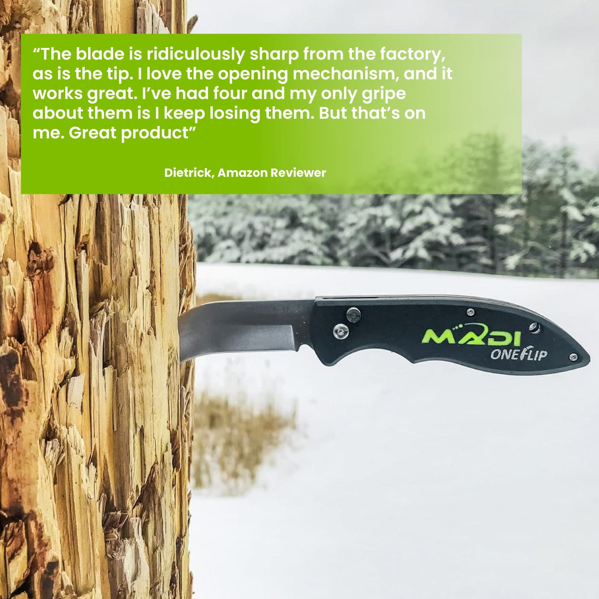 OneFlip™ Blunted Lineman Knife - MADI Lineman Tools