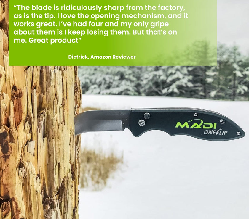 OneFlip™ Blunted Lineman Knife - MADI Lineman Tools