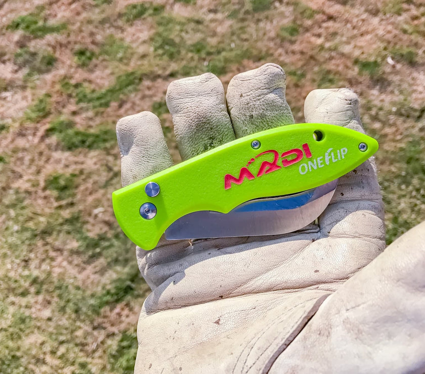 OneFlip™ Safety Blade Lineman Knife - MADI Lineman Tools