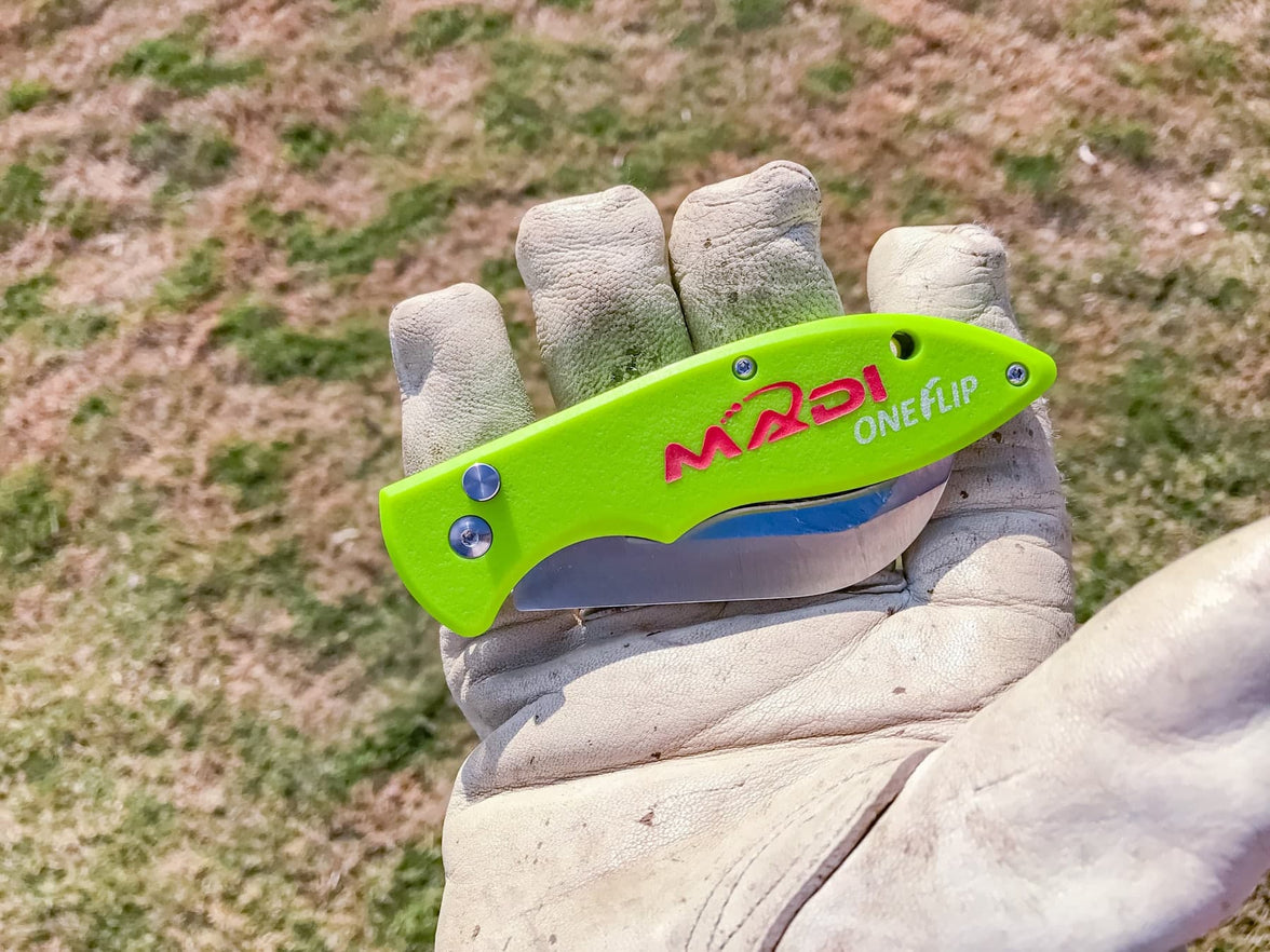 OneFlip™ Safety Blade Lineman Knife - MADI Lineman Tools