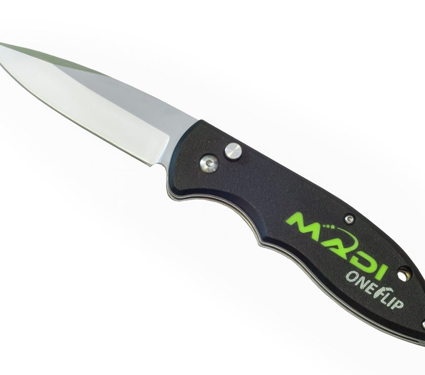 OneFlip™ Straight Pointed Lineman Knife - MADI Lineman Tools