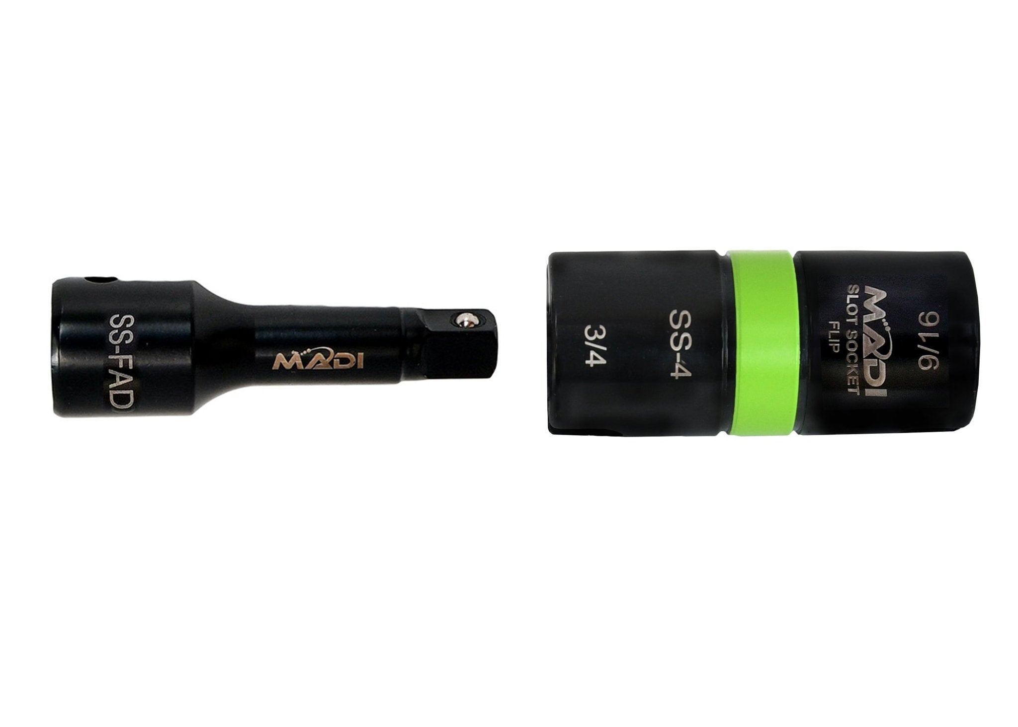 Slot Socket™ Flip Impact 3 - in - 1 Hex: 9/16" & 3/4" - MADI Lineman Tools