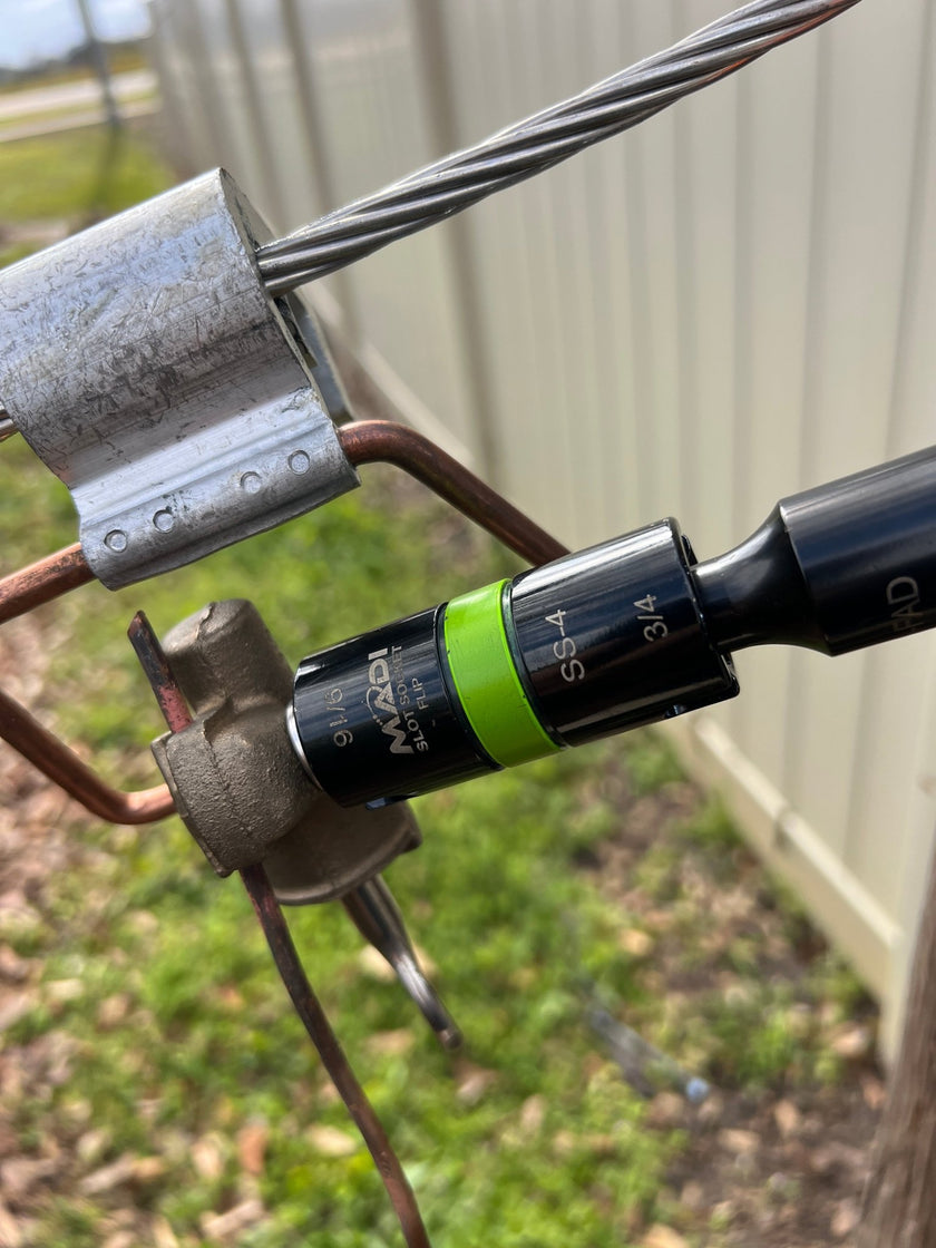 Slot Socket™ Flip Impact 3 - in - 1 Hex: 9/16" & 3/4" - MADI Lineman Tools