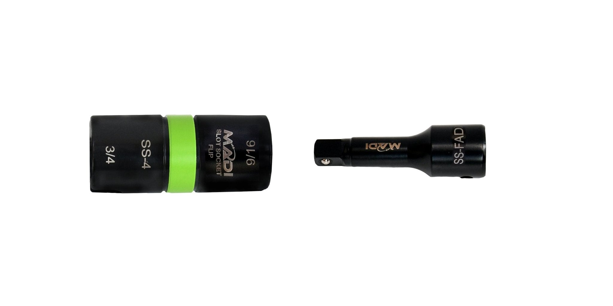 Slot Socket™ Flip Impact 3 - in - 1 Hex: 9/16" & 3/4" - MADI Lineman Tools