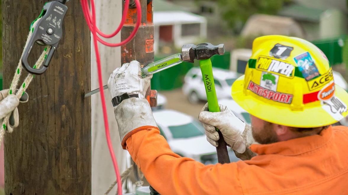 Smooth Lineman Hammer - MADI Lineman Tools