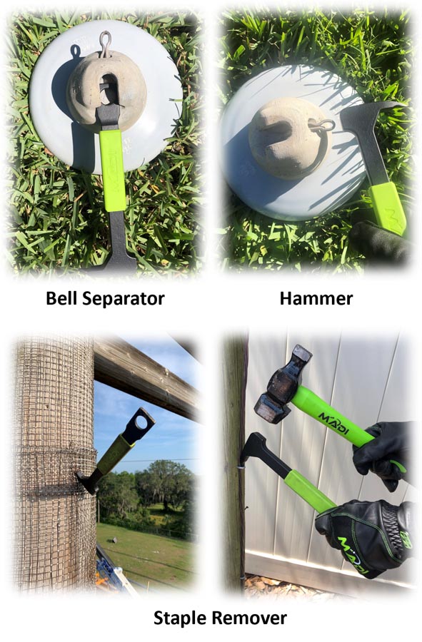 Transmission Bell Separator with Staple Remover - MADI Lineman Tools