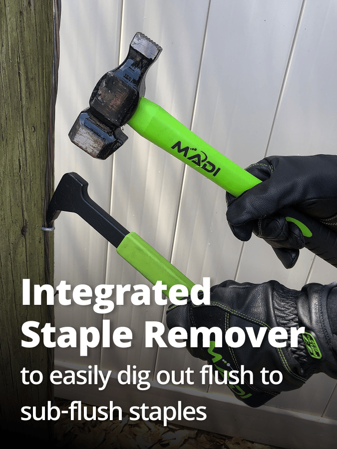 Transmission Bell Separator with Staple Remover - MADI Lineman Tools